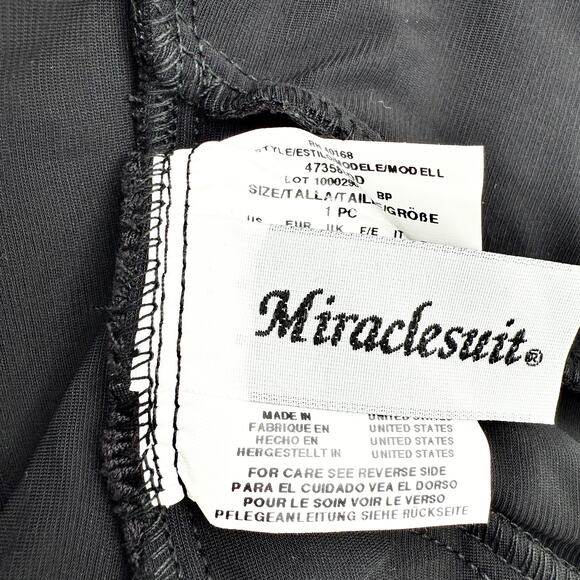 Miraclesuit Black Oceanus One-Piece Swimsuit DD-Cup Size 14DD (EUR 44 / UK 16) - Picture 9 of 13